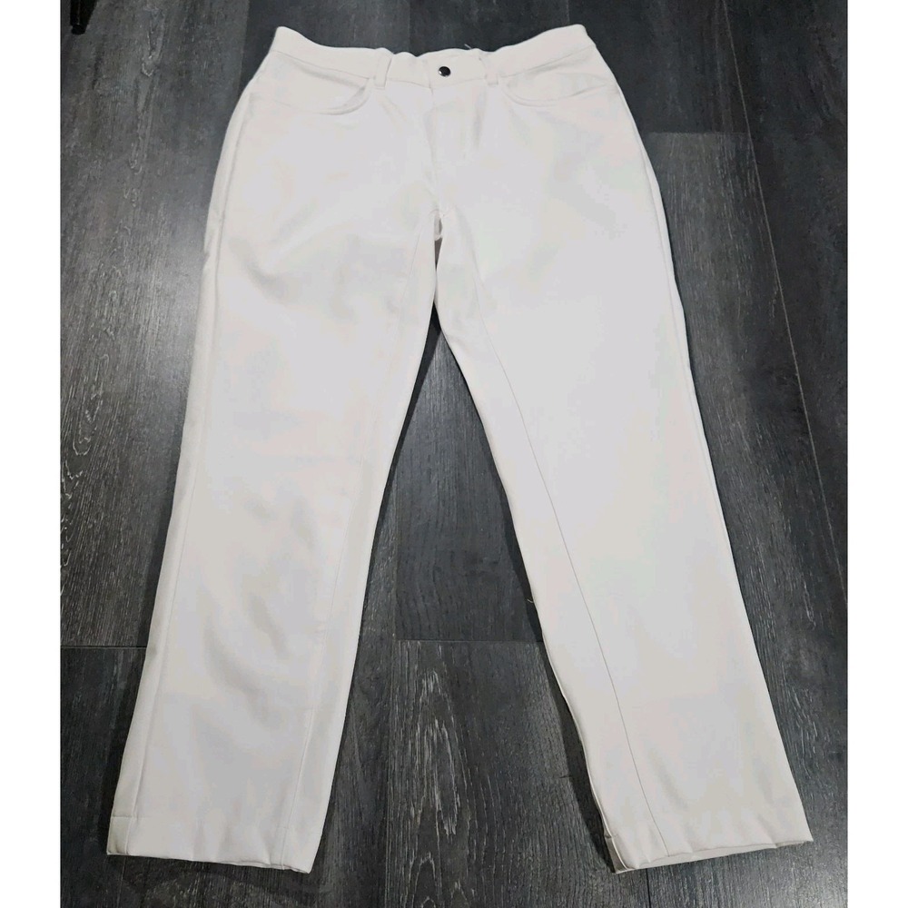 State & Liberty Tech Pant Men 32x26 White Stretch Performance Athletic Fit